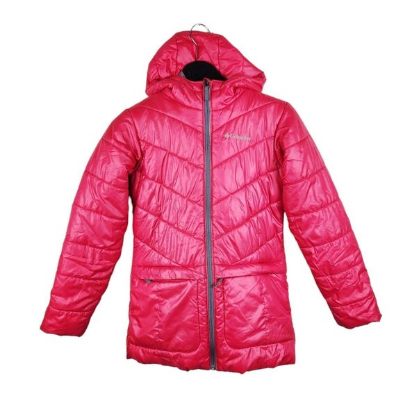 Columbia Girl's Hot Pink Puffer Hooded Winter Coat M www.imisca.jp